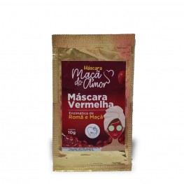 Máscara Vermelha Enzimática De Romã E Maçã